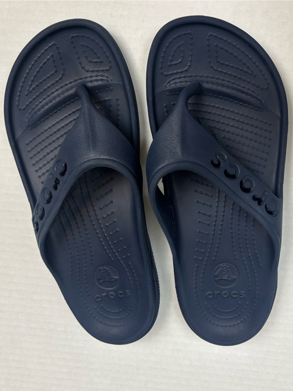 Women’s Navy flip flop Crocs